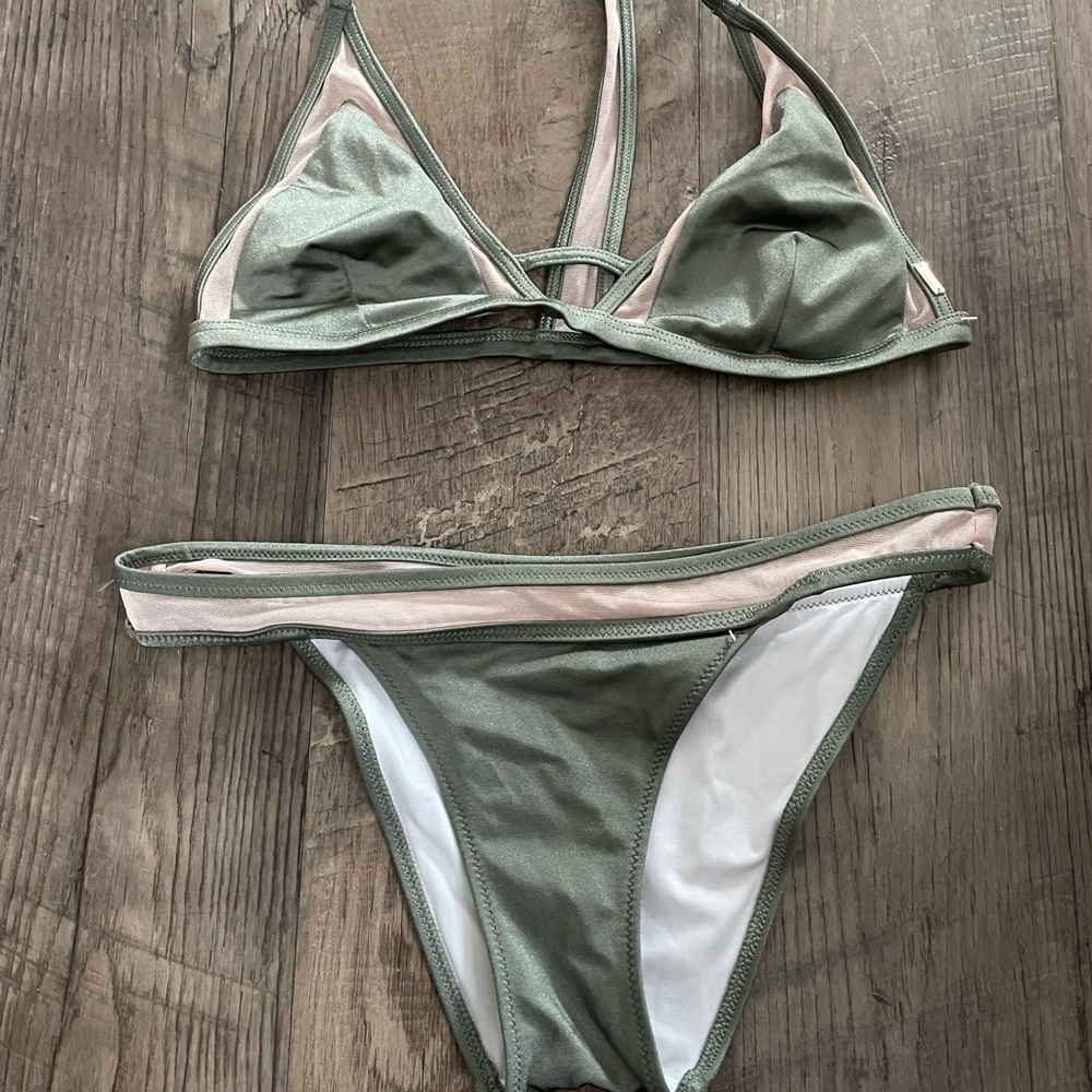 Victoria’s Secret Green Shimmer Bikini
